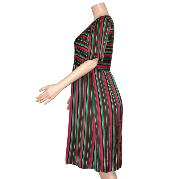 SÉZANE Leona Midi Dress, Multicolor Stripe, FR38/US6 - Picture 9 of 11